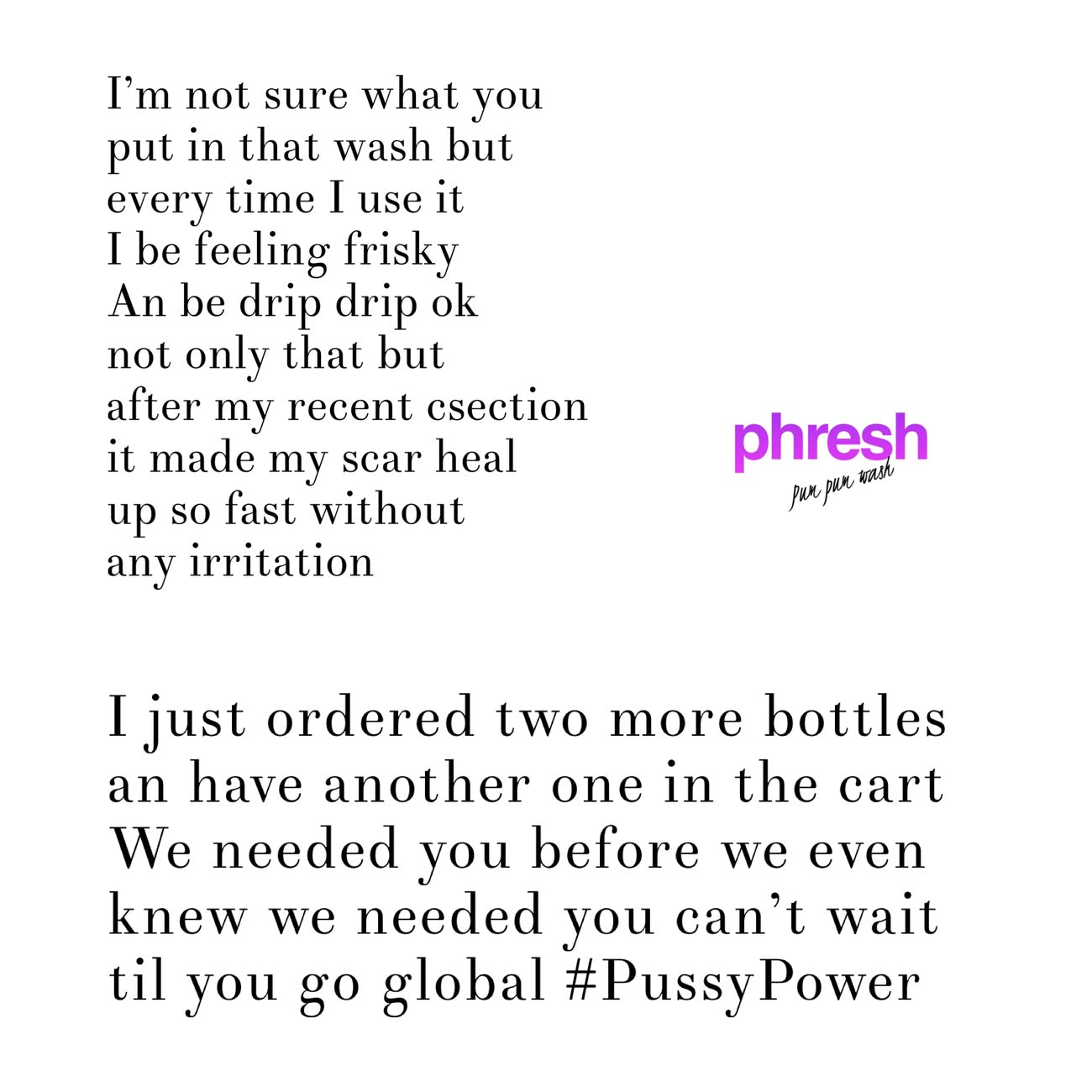 🌸 Pum Pum Pum Wash